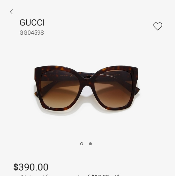 ***Sold***GUCCI BUTTERFLY SUNGLASSES - Picture 1 of 5